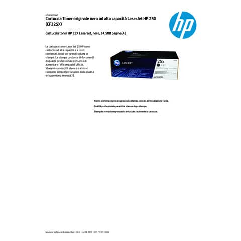 Toner HP nero  CF325X